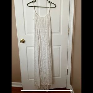 White Lace Maxi Dress